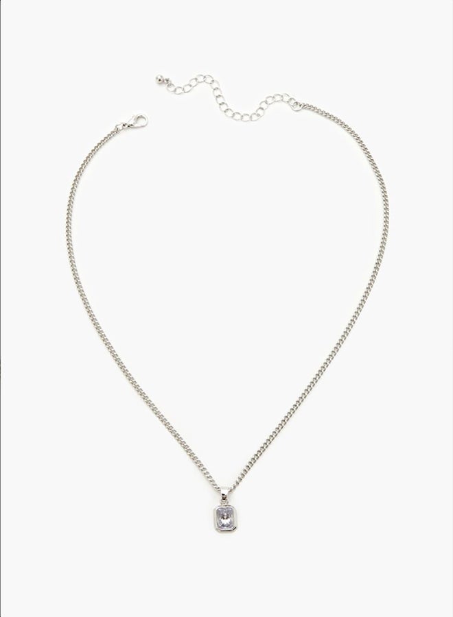 FOREVER 21 Faux Gem Pendant Necklace  - Image 3