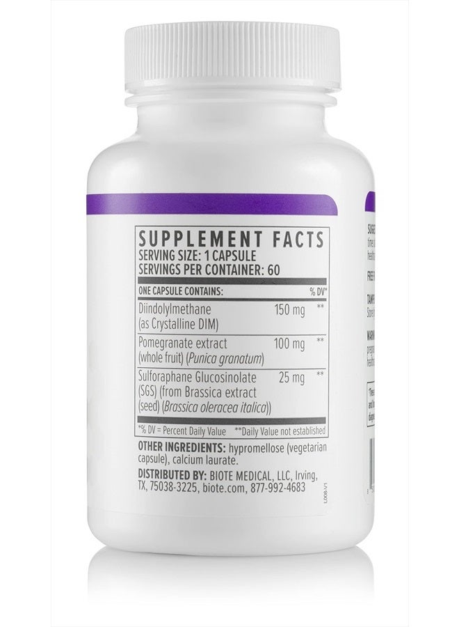 bioTE المكملات الغذائية - DIM SGS + - هرمون + ديتوكس (60 كبسولة) - Image 3