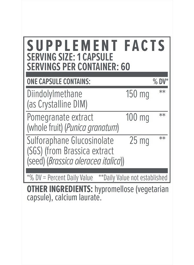bioTE المكملات الغذائية - DIM SGS + - هرمون + ديتوكس (60 كبسولة) - Image 4