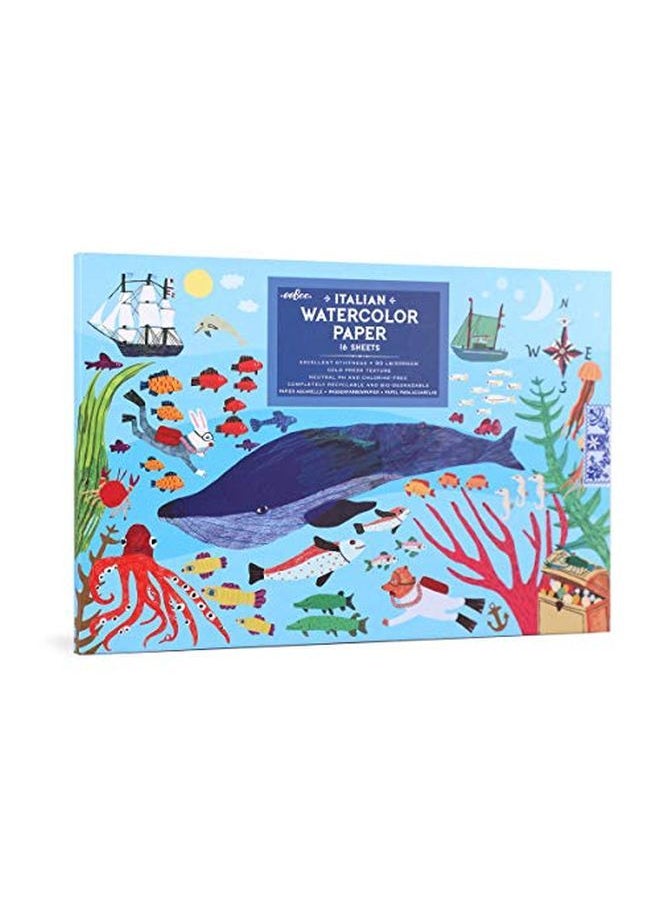 eeboo In The Sea Watercolor Pad/16 Sheets  - Image 3