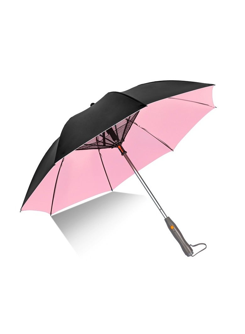 1 Piece of Premium 3-in-1 UV Protection Umbrella with Fan and Spray - Portable, Windproof, and Water-Resistant - Perfect for Outdoor Activities and Hot Summer Days  - Image 1