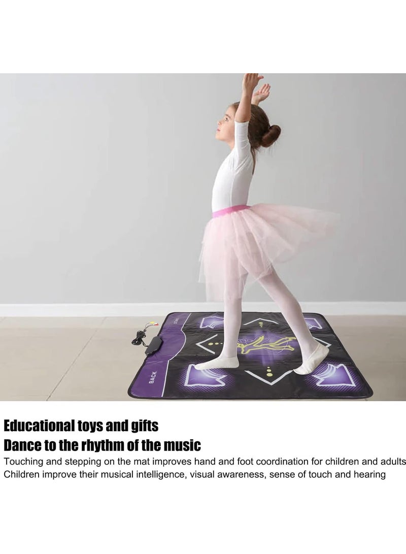 GGOOT Kids Dance Mat, Electronic Dance Pad Games, USB Fitness Dance Mat for TV, Laptop and Video Game, Non Slip Dancing Blanket for Kids/Adults/Family Entertainment, Birthday Gift Toys - Image 2
