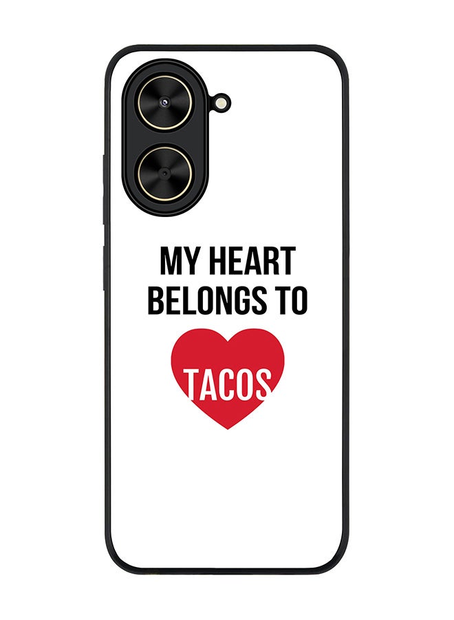 Stylizedd For Xiaomi Poco C71 / Redmi A5 4G Case,Slim fit Camera Protection, Shockproof Thin Phone cover  - My heart belongs to tacos