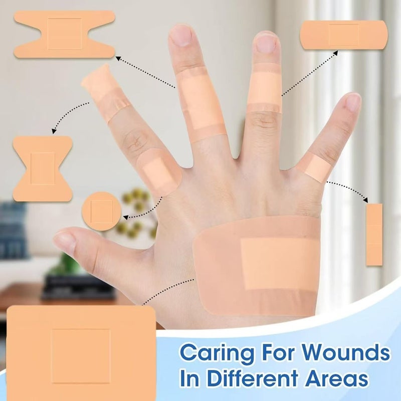 1 Pack 60 Pieces Multi Bandages Breathable Flexible Patches For First Aid Emergency Wound Care Travel Home Use Cuts Scrapes Bug Bites - Image 4
