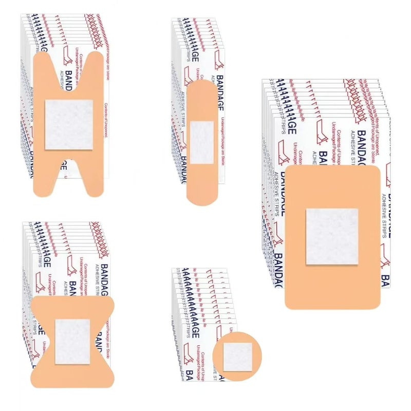 1 Pack 60 Pieces Multi Bandages Breathable Flexible Patches For First Aid Emergency Wound Care Travel Home Use Cuts Scrapes Bug Bites - Image 1