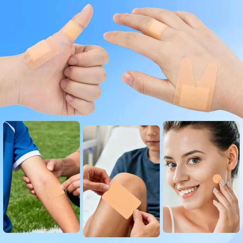 1 Pack 60 Pieces Multi Bandages Breathable Flexible Patches For First Aid Emergency Wound Care Travel Home Use Cuts Scrapes Bug Bites - Image 5