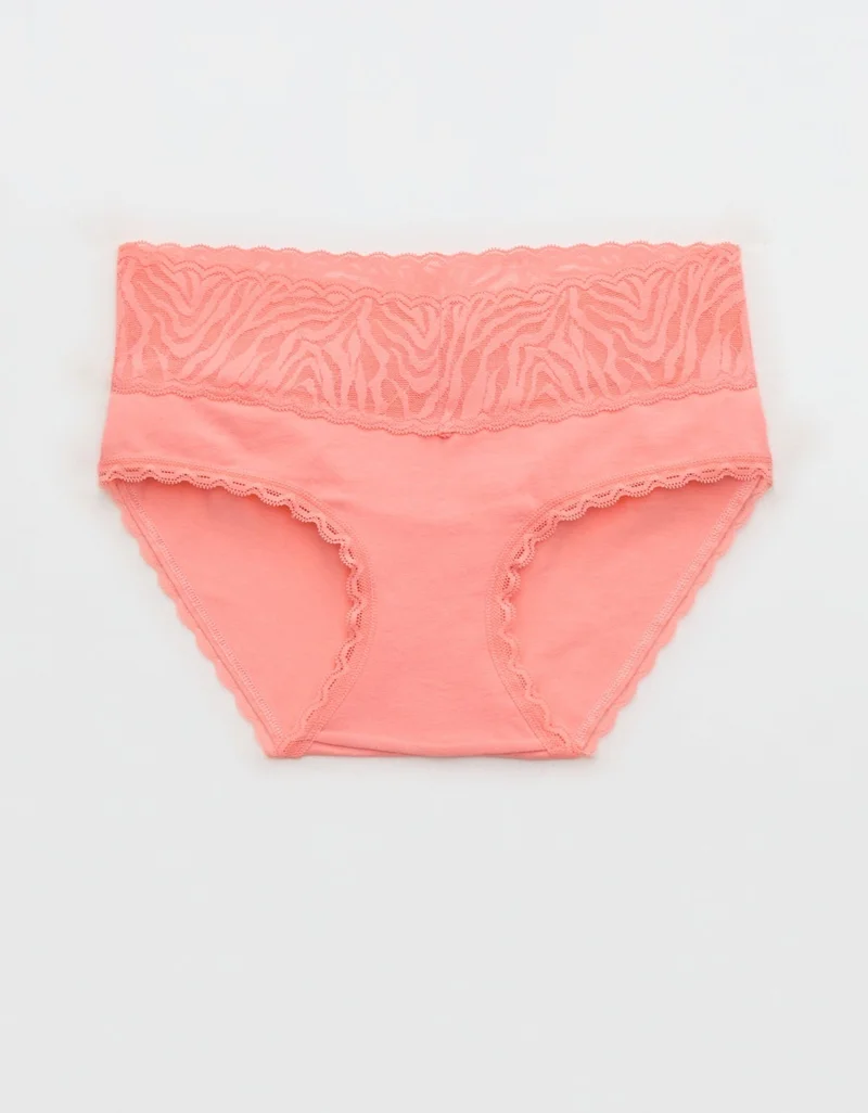 Aerie  Aerie Superchill Cotton Zebra Lace Boybrief Underwear for Women | Best Price UAE