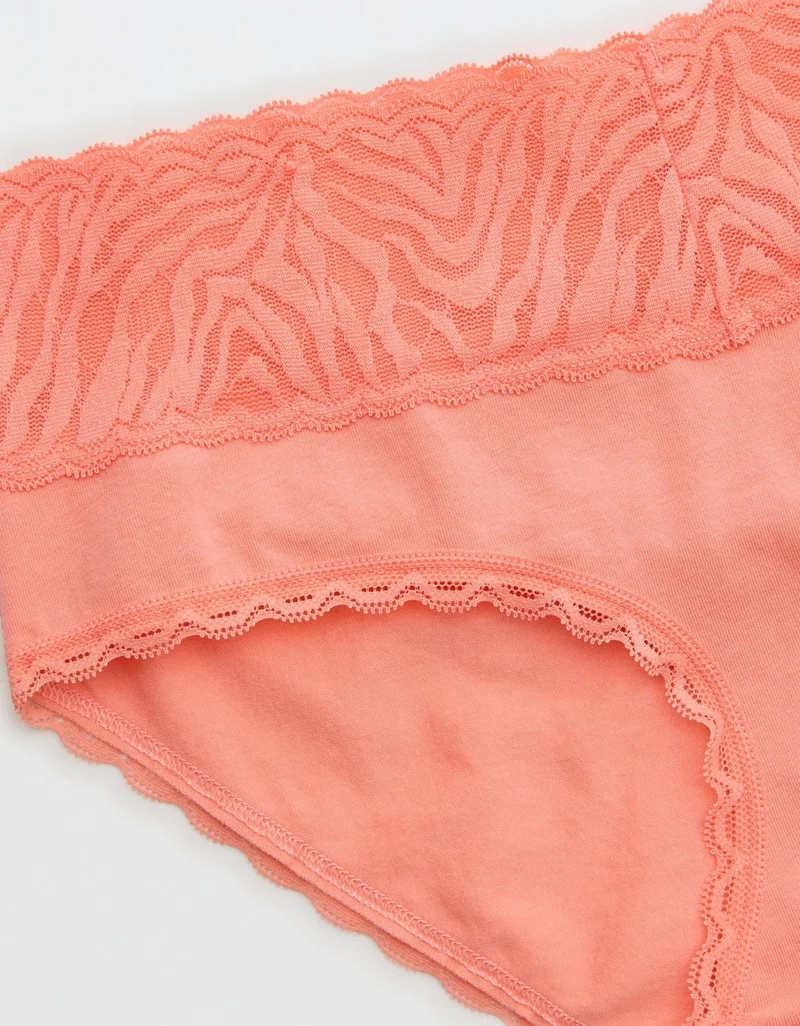 Aerie  Aerie Superchill Cotton Zebra Lace Boybrief Underwear for Women | Best Price UAE