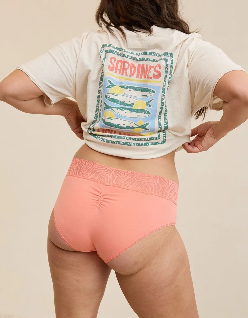 Aerie  Aerie Superchill Cotton Zebra Lace Boybrief Underwear for Women | Best Price UAE