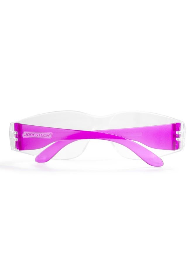 JORESTECH Eyewear Protective Safety Glasses, Polycarbonate Impact Resistant Lens Pack of 12 (Clear, Pink) - Image 5