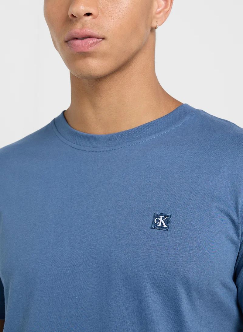كالفن كلاين جينز Logo Print Crew Neck T-Shirt