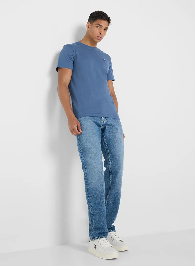 كالفن كلاين جينز Logo Print Crew Neck T-Shirt