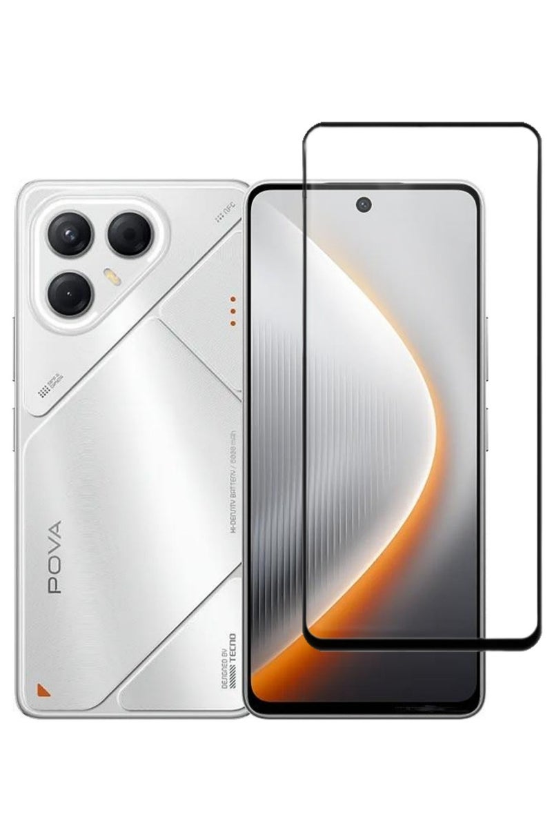 Fankalo Screen Protector for Tecno Pova 7 High Transmittance Glass Scratch Resistant Tempered Glass - Image 1