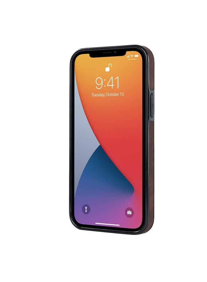 اس-توب جراب هاتف iPhone 12 من الجلد العتيق مع حامل حلقي - Image 2