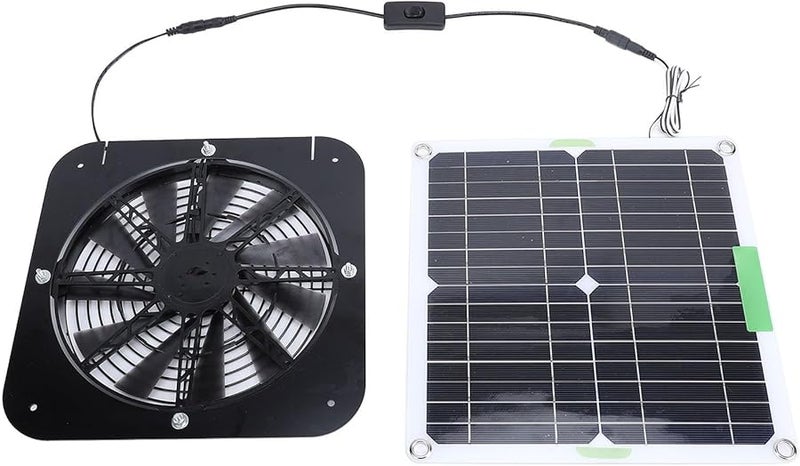 Solar Exhaust Fan 100W 13.5 Inch Monocrystalline Silicon ABS Material for Greenhouse Ventilation - Image 5
