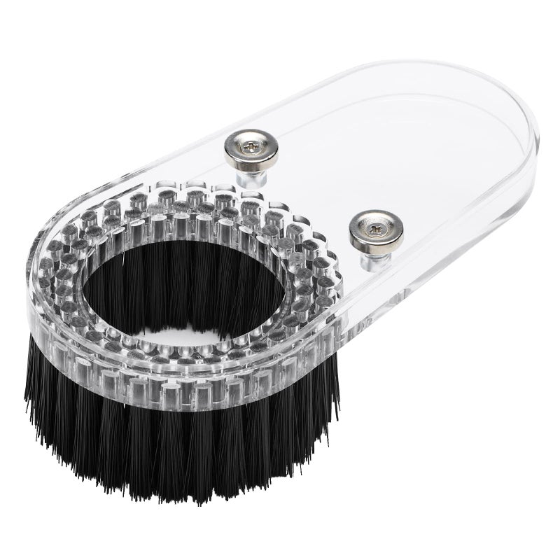 Genmitsu CNC Dust Shoe Replacement Base Bottom Cover with Nylon Brush  Transparent ABS - Image 1