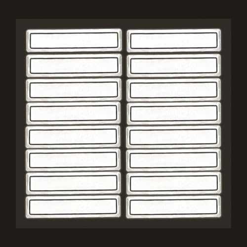 MyHardHatStickers Silver Retro Reflective Hard Hat Stickers - 1" x 4", Pack of 16, Durable Helmet Stickers for Construction & Safety, High Visibility Helmet Strips, Fire Helmet Decals, Strong Adhesive - Image 1
