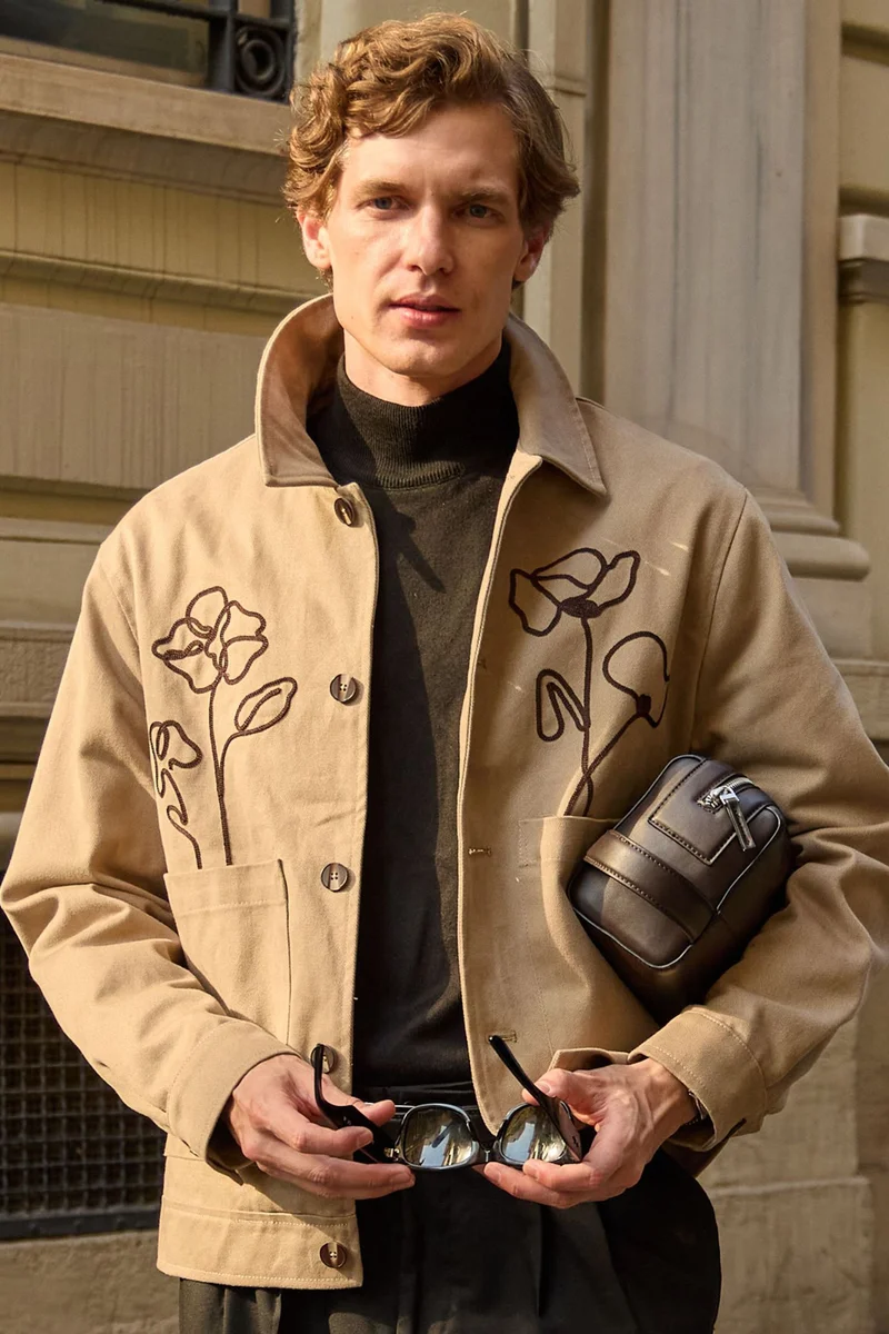 Danger Danger Structured Long Sleeve Front Opening Jacket