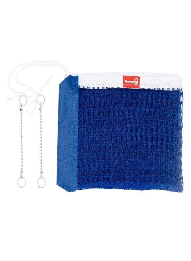 Sanung C-X2 Table Tennis Net for Any Standard Table,Professional Ping Pong Net with 2 Chains for Training Competition Thick Adjustable Tension Indoor Outdoor,Royal Blue - Image 1