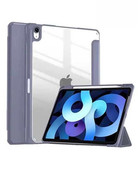 Case for iPad (A16) 11th 11 inch 2025/iPad 10th 10.9 inch 2022 Clear Transparent Back Shell with Pencil Holder, Auto Sleep/Wake Case Cover for iPad 10th 10.9inch 2022/iPad 11th 11inch 2025