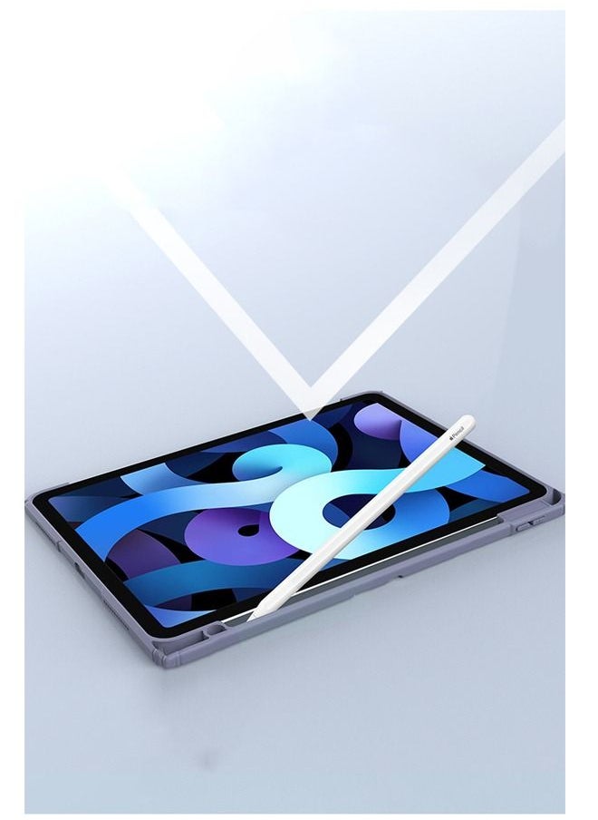 روك بو - حافظة لجهاز iPad (A16) 11 بوصة 2025/iPad 10 10.9 بوصة 2022، غطاء خلفي شفاف مع حامل قلم، وغطاء حافظة مع خاصية السكون/التنشيط التلقائي لجهاز iPad 10 10.9 بوصة 2022/iPad 11 11 بوصة 2025 - Image 1