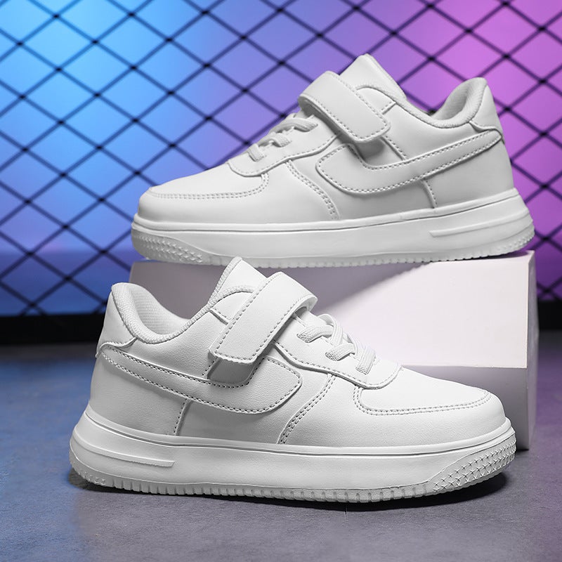 Children'S White Sneaker Boys White Shoes Mesh Breathable Student Kindergarten Wave Shoes Women'S Shoes White Shoes Sneakers - Image 2
