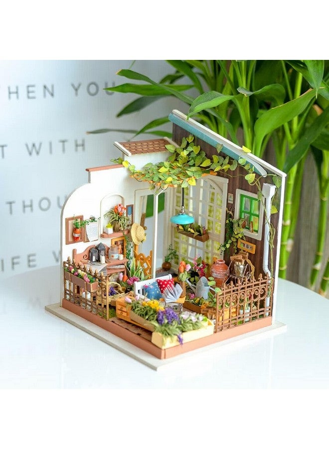 Rolife Rolife DIY Miniature House Kit Miller's Garden, Tiny House Kit for Adults to Build, Mini House Making Kit with Furnitures, Halloween/Christmas Decorations/Gifts for Family Friends (Miller's Garden) - Image 5