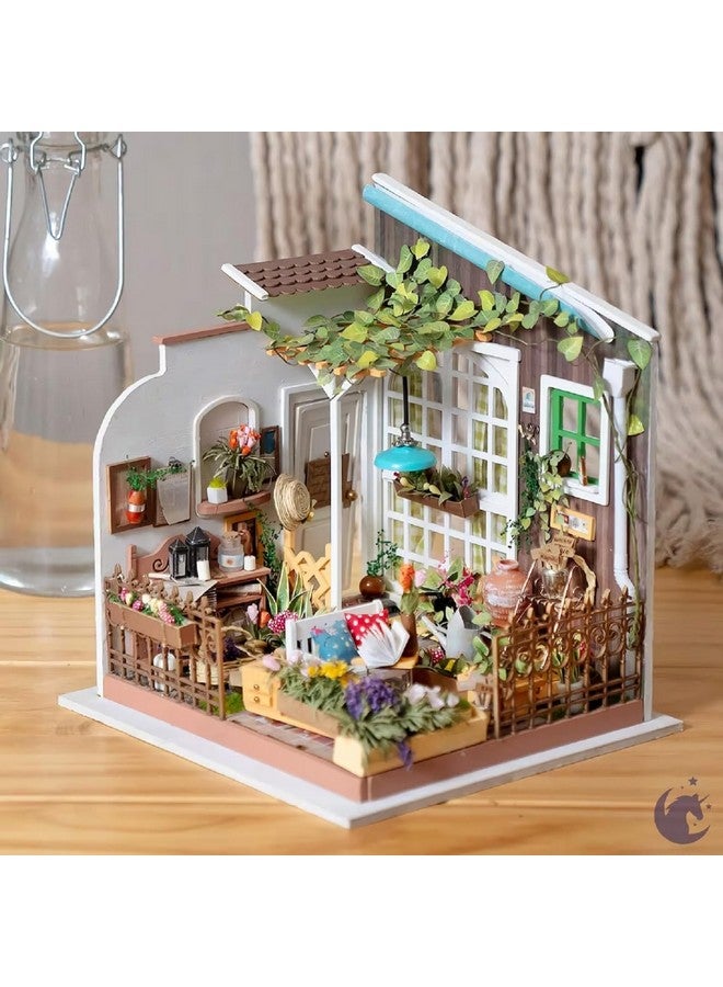 Rolife Rolife DIY Miniature House Kit Miller's Garden, Tiny House Kit for Adults to Build, Mini House Making Kit with Furnitures, Halloween/Christmas Decorations/Gifts for Family Friends (Miller's Garden) - Image 2