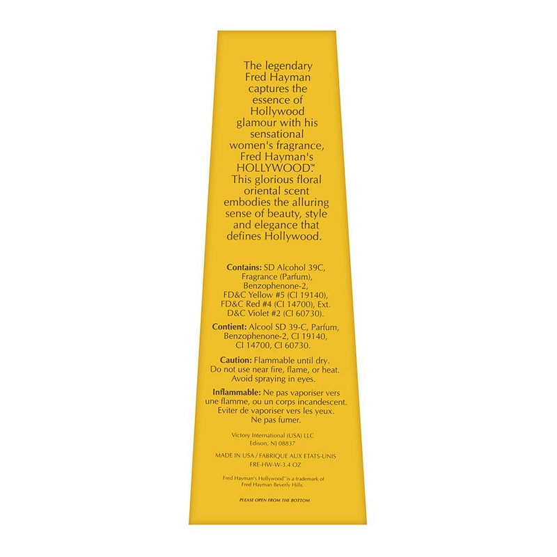 Fred Hayman Hollywood By Fred Hayman For Women. Eau De Parfum Spray 3.4 Ounces - Image 2