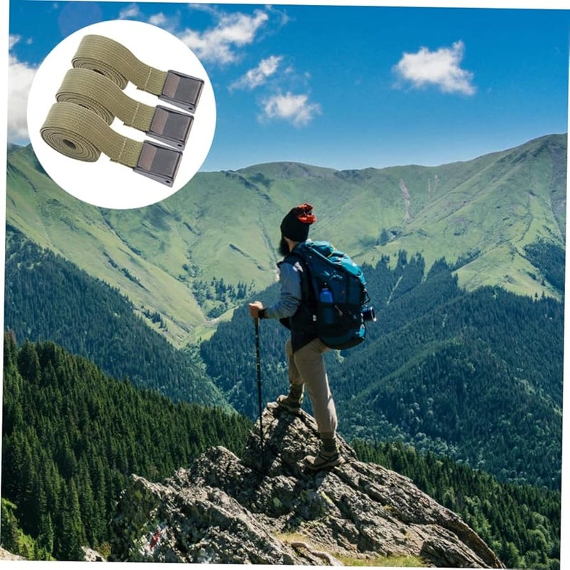 Heavy Duty 500cm Tie Down Straps Military Green Quick Tightening Cargo Straps - Image 4