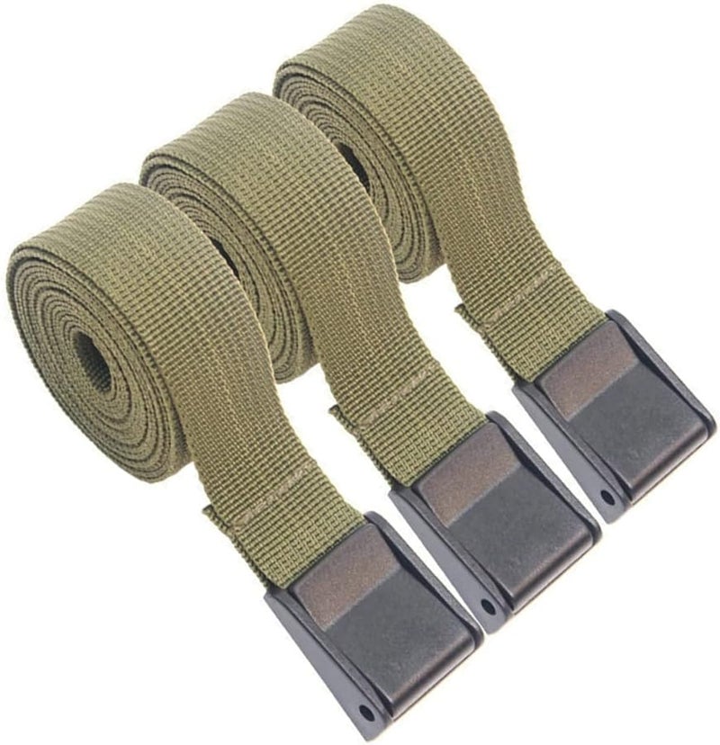 Heavy Duty 500cm Tie Down Straps Military Green Quick Tightening Cargo Straps - Image 1