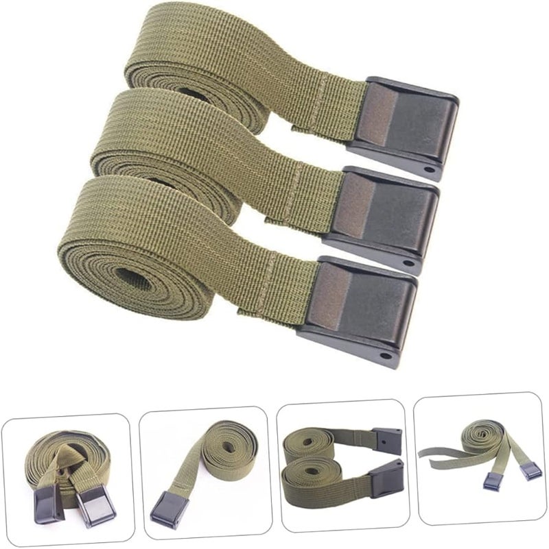 Heavy Duty 500cm Tie Down Straps Military Green Quick Tightening Cargo Straps - Image 3