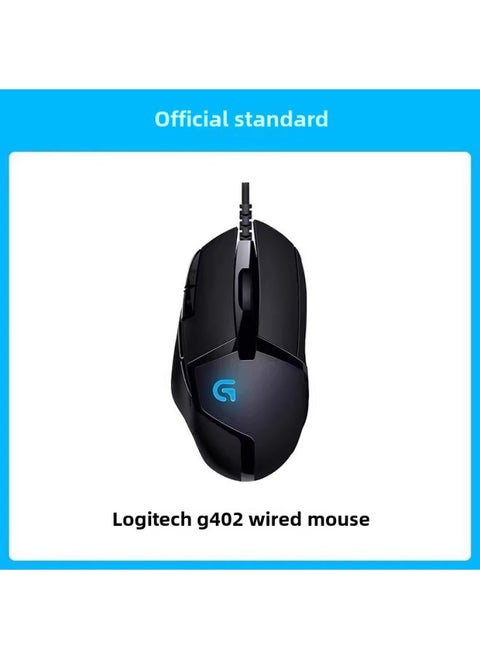Csgo Notebook Eating Computer Competition Desktop Chicken Game G402 Peripheral Logitech Wire Electric Mouse Professional-Color:G402 Mouse-Interface:Official Standard