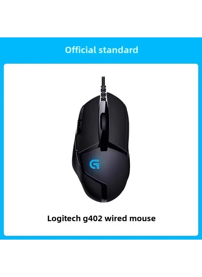 Generic - Csgo Notebook Eating Computer Competition Desktop Chicken Game G402 Peripheral Logitech Wire Electric Mouse Professional-Color:G402 Mouse-Interface:Official Standard - Image 1