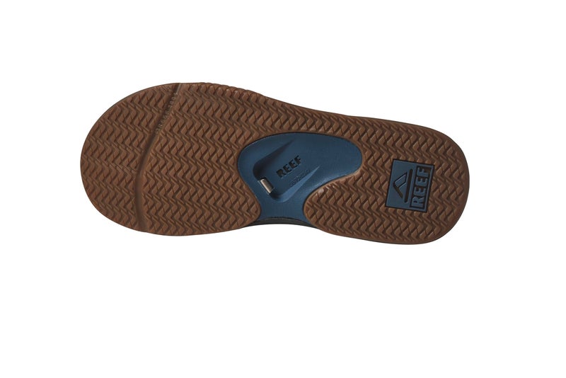 Reef REEF Fanning Men's Bottle Opener Flip Flop, Arch Support, Durable Outsole, Water Friendly, Orion/Black, 10  - Image 2