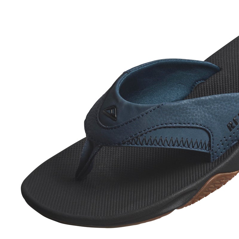Reef REEF Fanning Men's Bottle Opener Flip Flop, Arch Support, Durable Outsole, Water Friendly, Orion/Black, 10  - Image 5