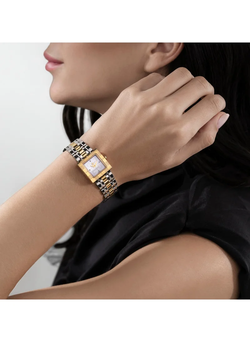 Guy Laroche  Camille Silver and Gold Stainless Steel Bracelet Swiss Watch for Women 23mm for Women | Best Price UAE