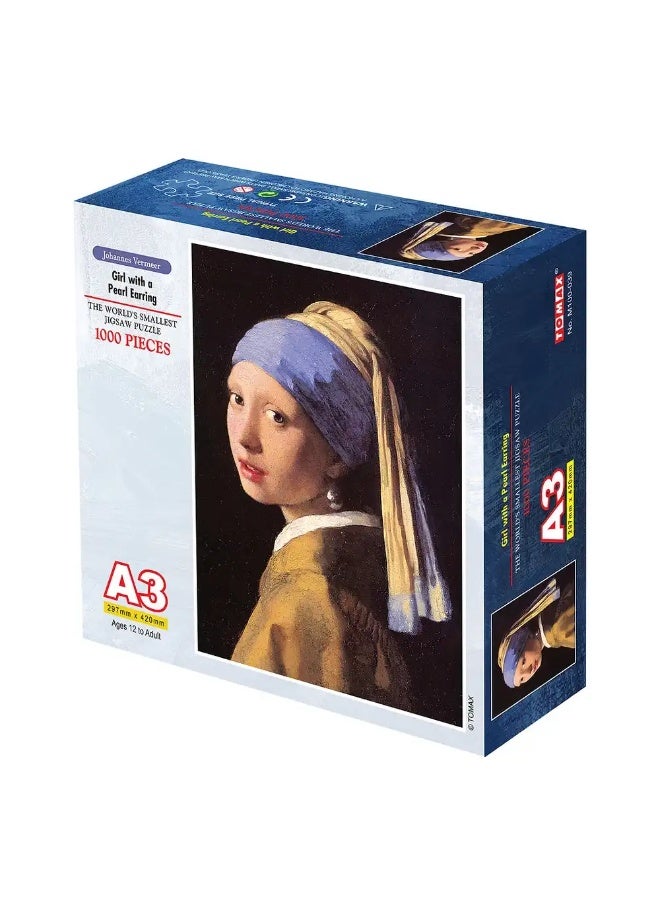 توماكس لغز صغير عن فتاة ذات قرط من اللؤلؤ، 1000قطعة - M100-039 - Image 1