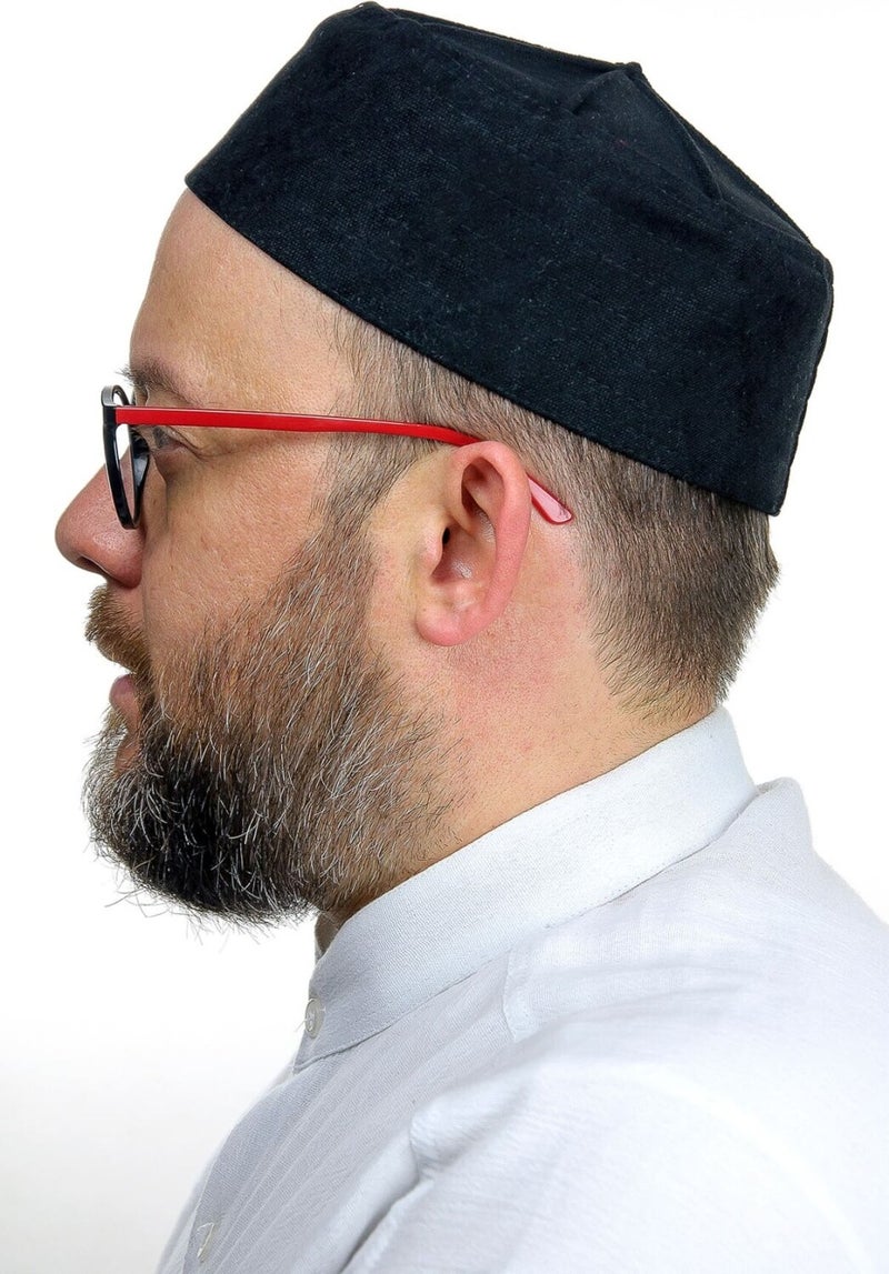 İhvan Online Domed Hard Mold Skullcap - Black  - Image 3