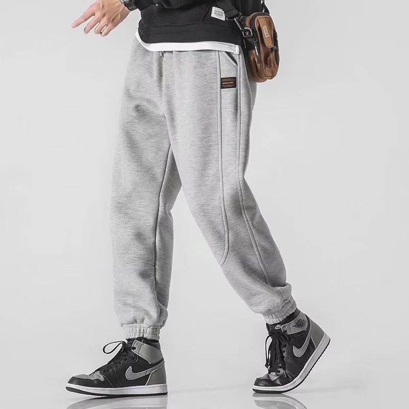 Leg-Tied Casual Pants Men'S Loose Sweatpants Autumn Drawstring Loose All-Match Sports Pants Boys Trousers - Image 5