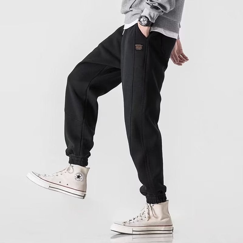 Leg-Tied Casual Pants Men'S Loose Sweatpants Autumn Drawstring Loose All-Match Sports Pants Boys Trousers - Image 1