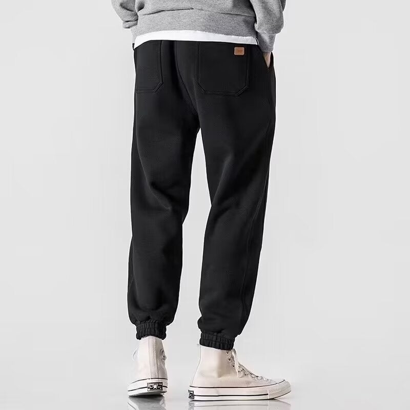 Leg-Tied Casual Pants Men'S Loose Sweatpants Autumn Drawstring Loose All-Match Sports Pants Boys Trousers - Image 3