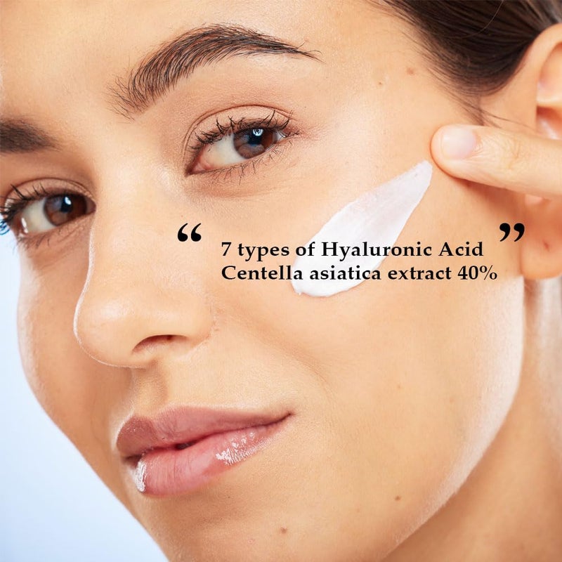 PRETTYSKIN Centella Asiatica 40% Gel Creamâ€“Korean Face Moisturizer with Hyaluronic Acid, Ceramide NP & Shea Butterâ€“Lightweight, Non-Sticky Hydration for Sensitive, Dry & Combination Skin (1.75 fl oz) - Image 5