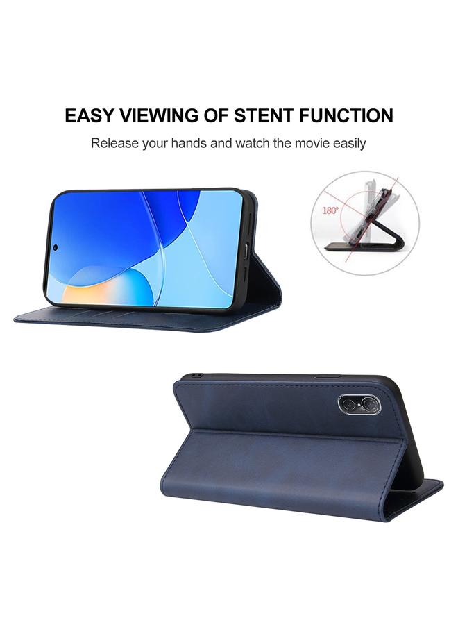 اس-توب جراب لهاتف Huawei Nova 9 SE مصنوع من الجلد بإغلاق مغناطيسي - Image 4