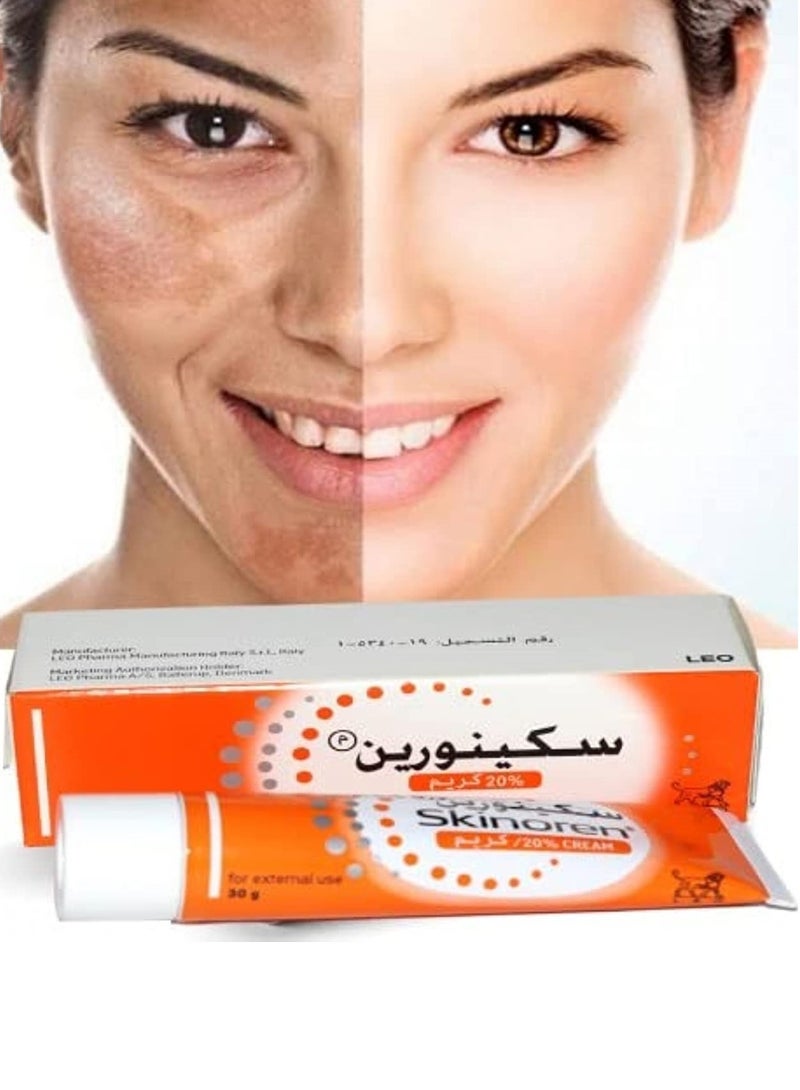 Skinoren Original Skin Whitening Cream and Moisturizing for All Skin Types (30g) - Image 2