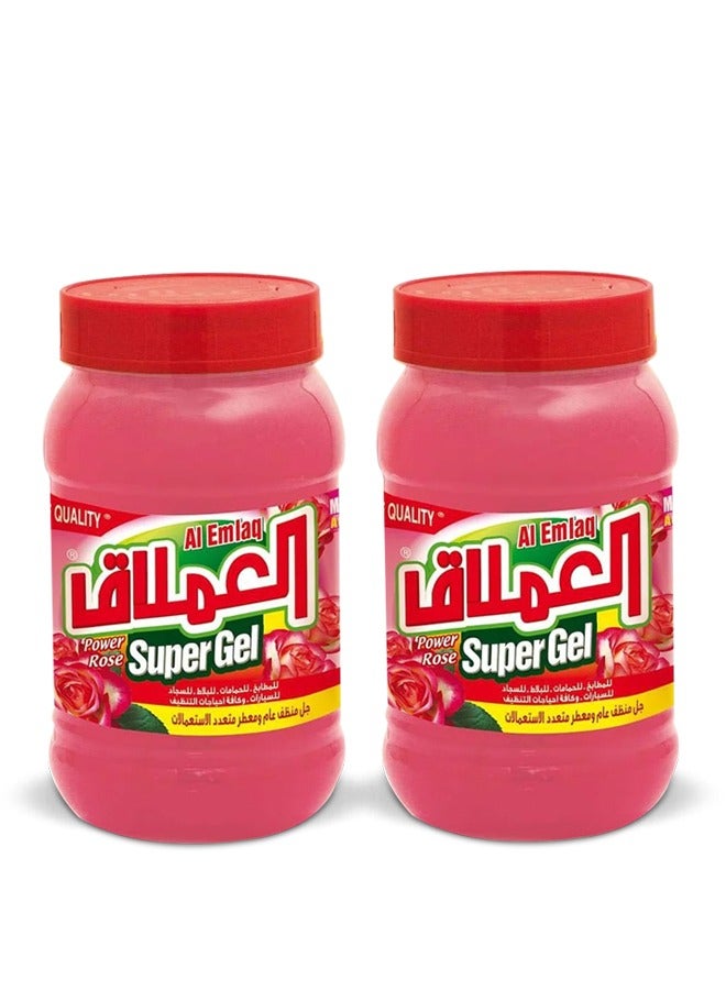 Al Emlaq Multi-Purpose Cleaner Super Gel - Power Rose 2x1kg