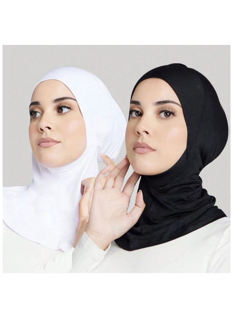 Comfortable Classic Long Scarf Muslimah Turban Cap - Image 3