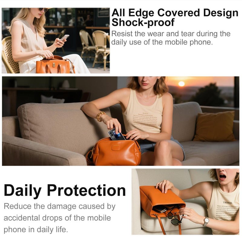 إيماك جراب واقٍ شفاف مقاوم للصدمات من مادة TPU لهاتف Oppo Reno14 Pro Global Ux-5 Series فائق النحافة (شفاف) - Image 4