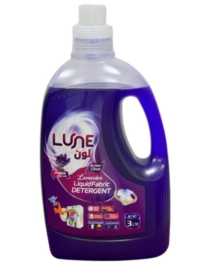 Lune. LUNE Lavender Liquid Fabric Detergent 3L | Power Gel Laundry Detergent - Image 2