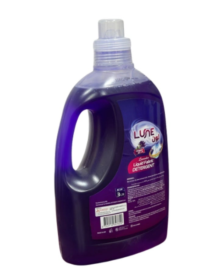 Lune. LUNE Lavender Liquid Fabric Detergent 3L | Power Gel Laundry Detergent - Image 1